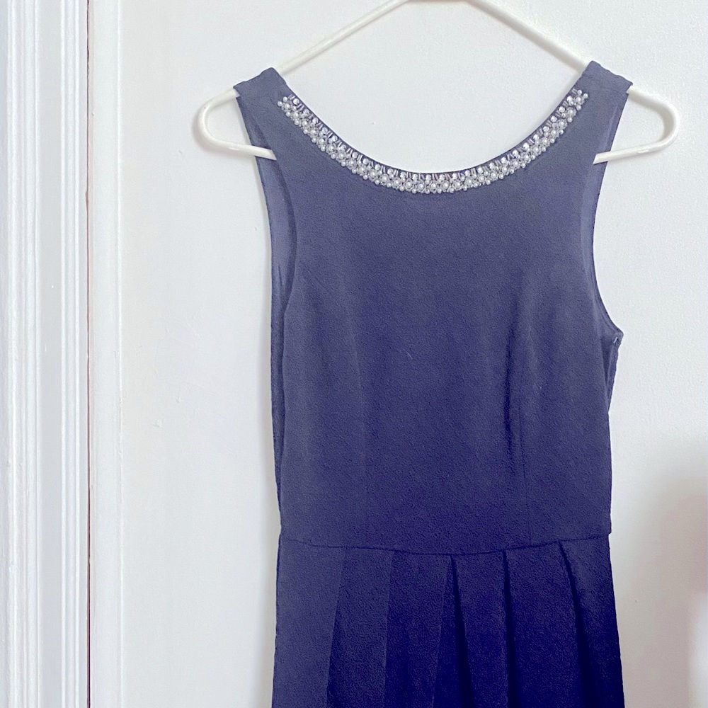 Alya brand, blue dress, for weddings, night out on town, formal wear, XS